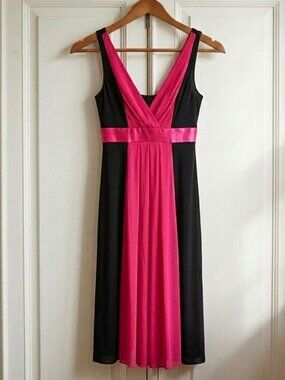 Ruby Rox Y2K Black & Hot Pink Colorblock Party Dress Small